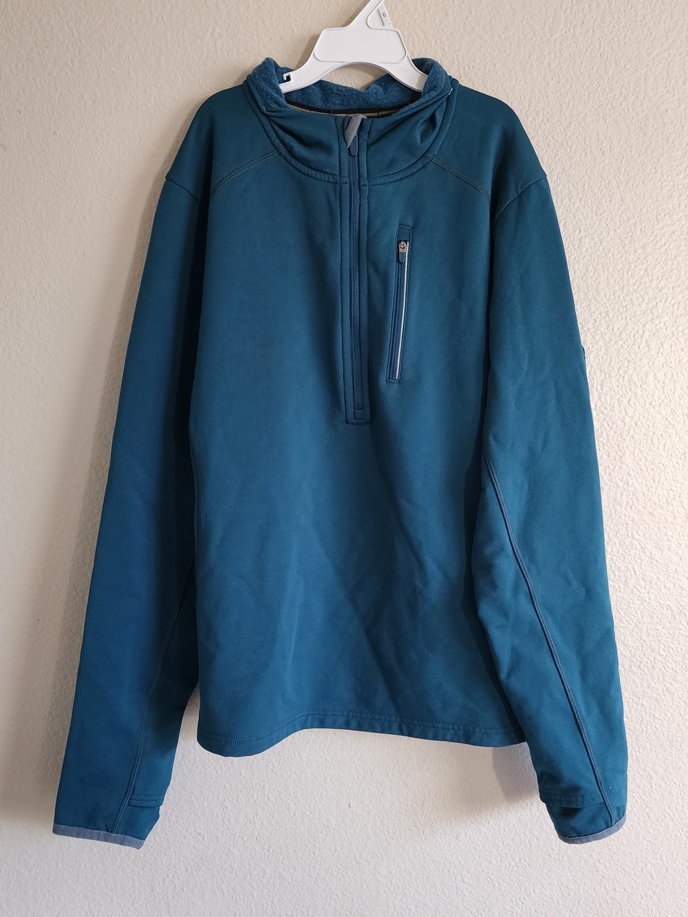 Smartwool Active Women's 1/2 Zip Pullover Teal Merino Blend Medium